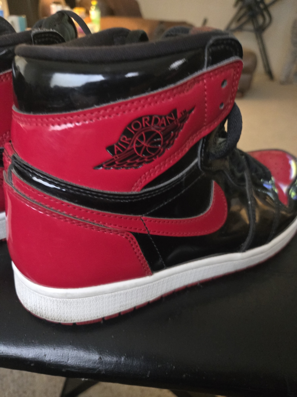 RARE O.G Jordan High-Top Sneakers in Red and Black